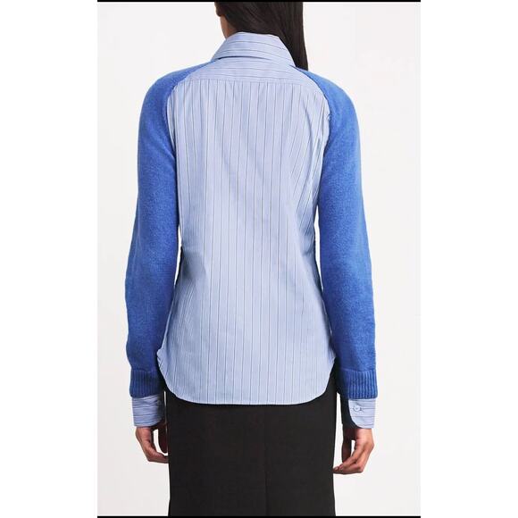 Stella McCartney Cashmere Blend Layered Shirting Sweater XL - Picture 4 of 6